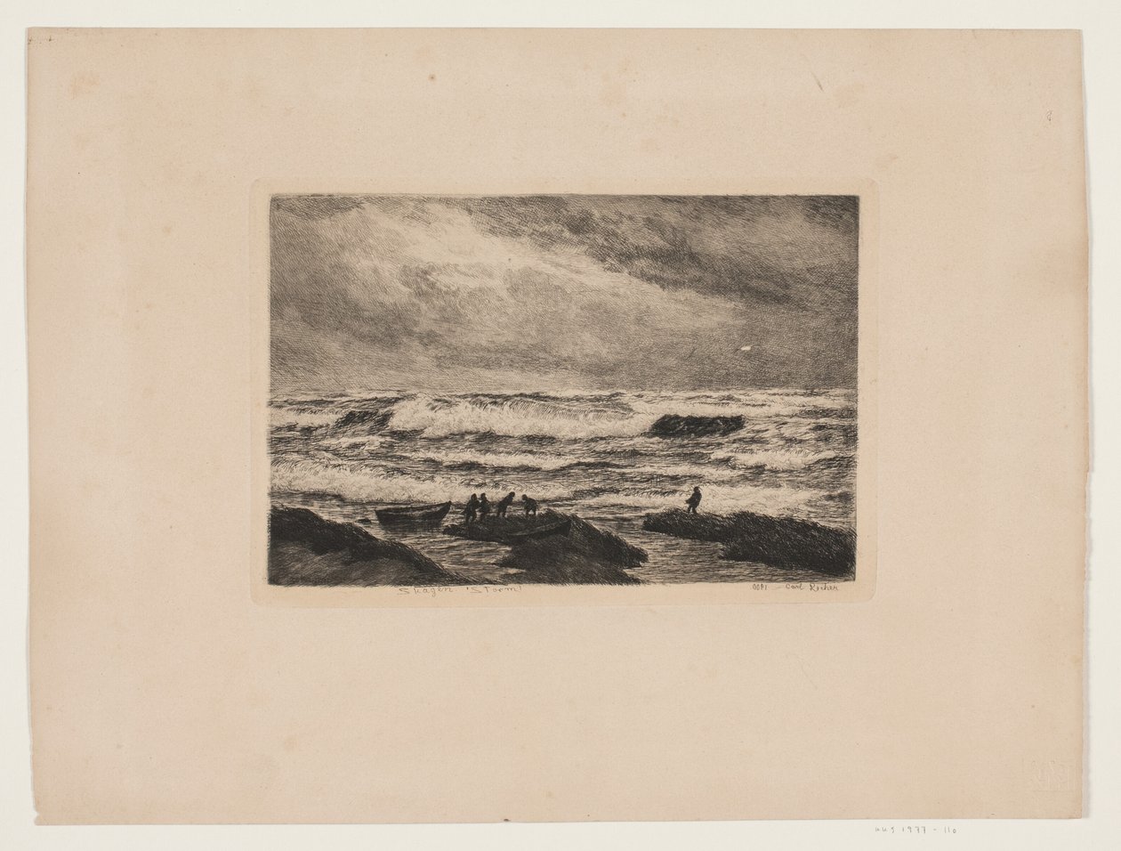 Skagen. Storm door Carl Locher