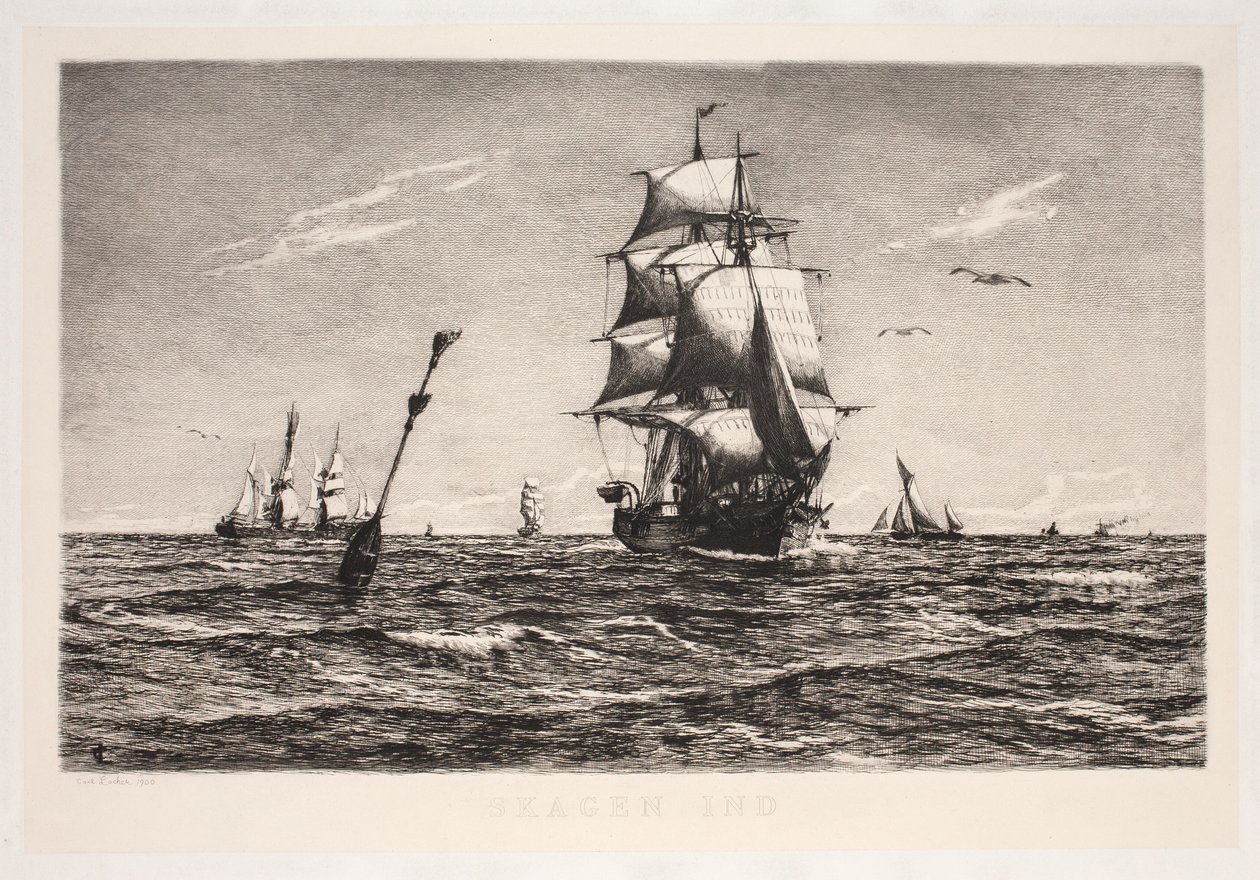 Skagen ind door Carl Locher