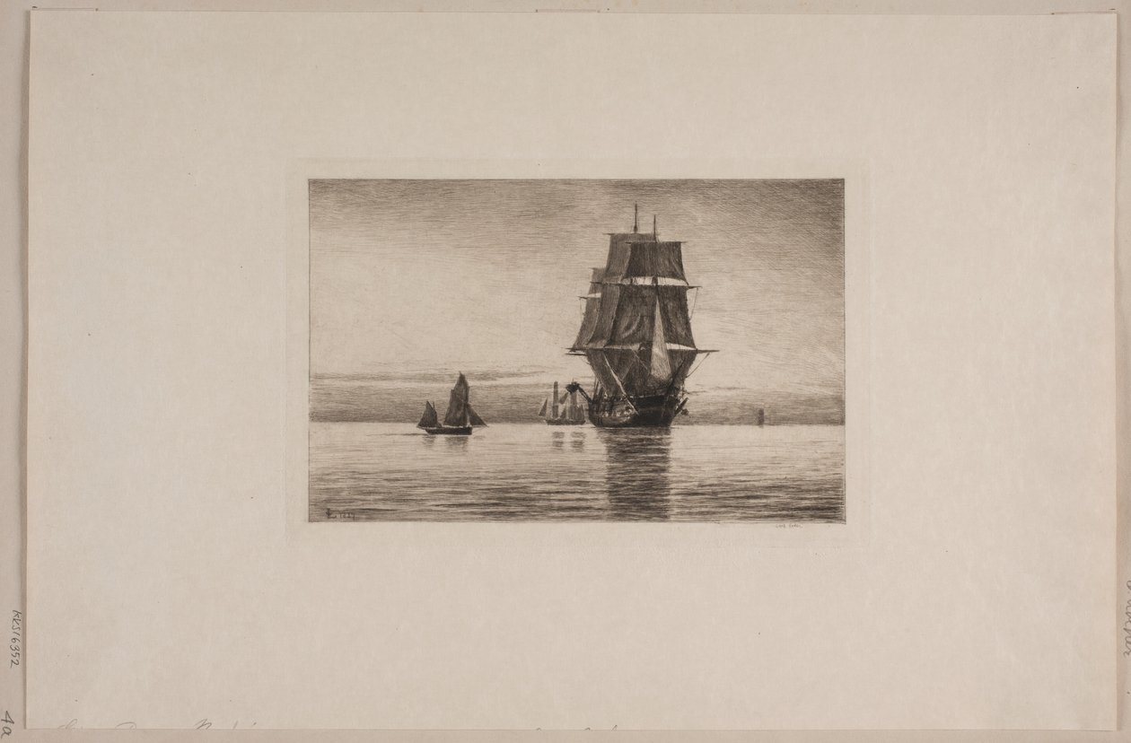 Stille Avond in de Noordzee door Carl Locher