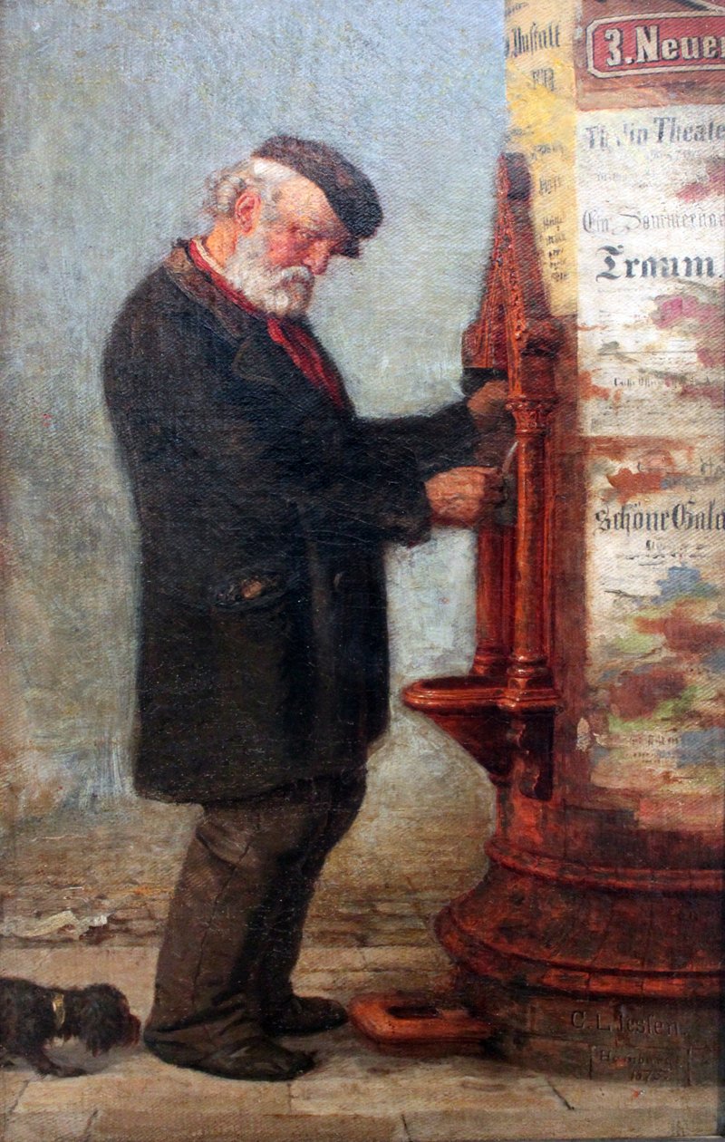 Man bij de fontein door Carl Ludwig Jessen