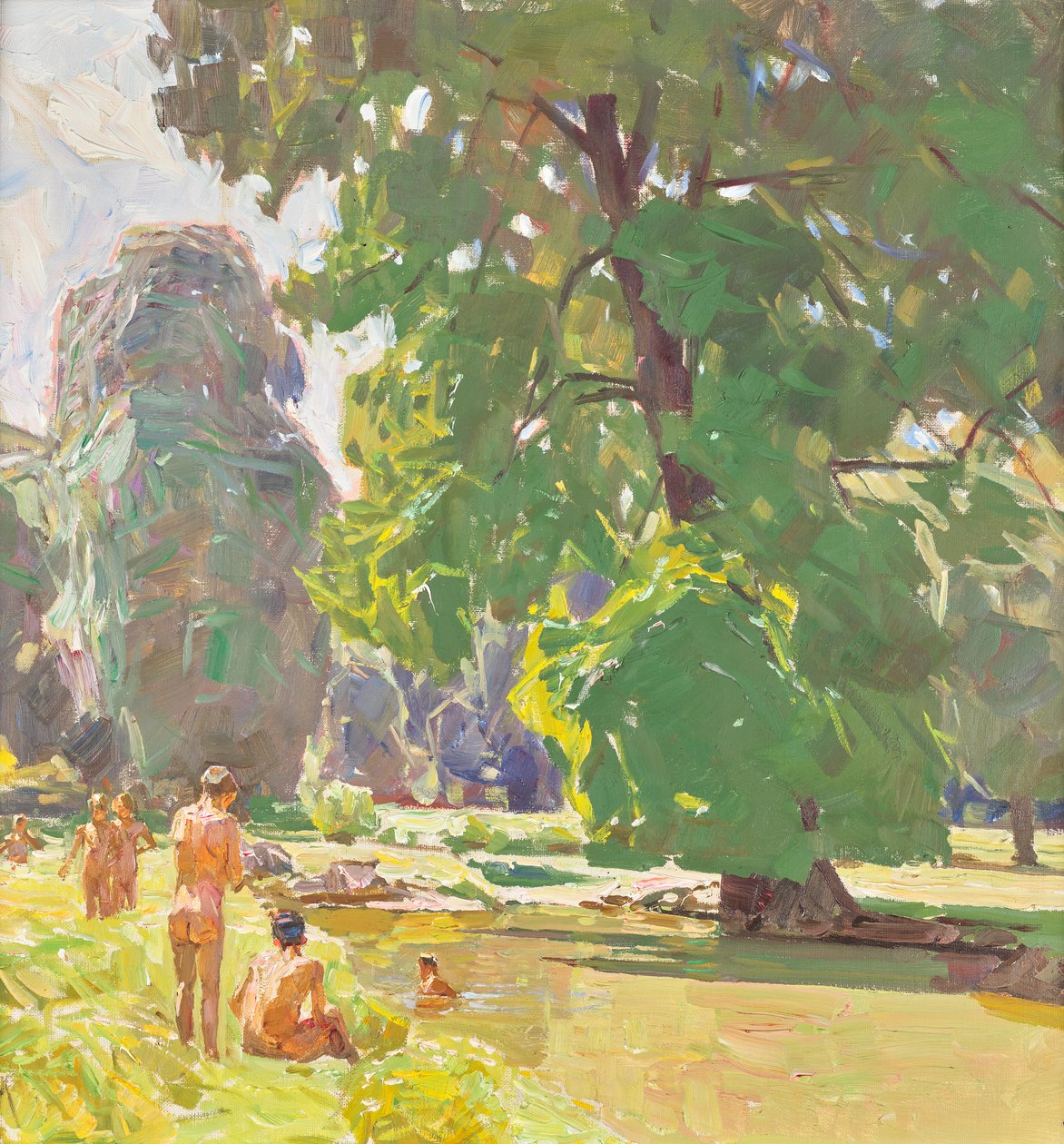 Uit het Weense Prater II door Carl Moll