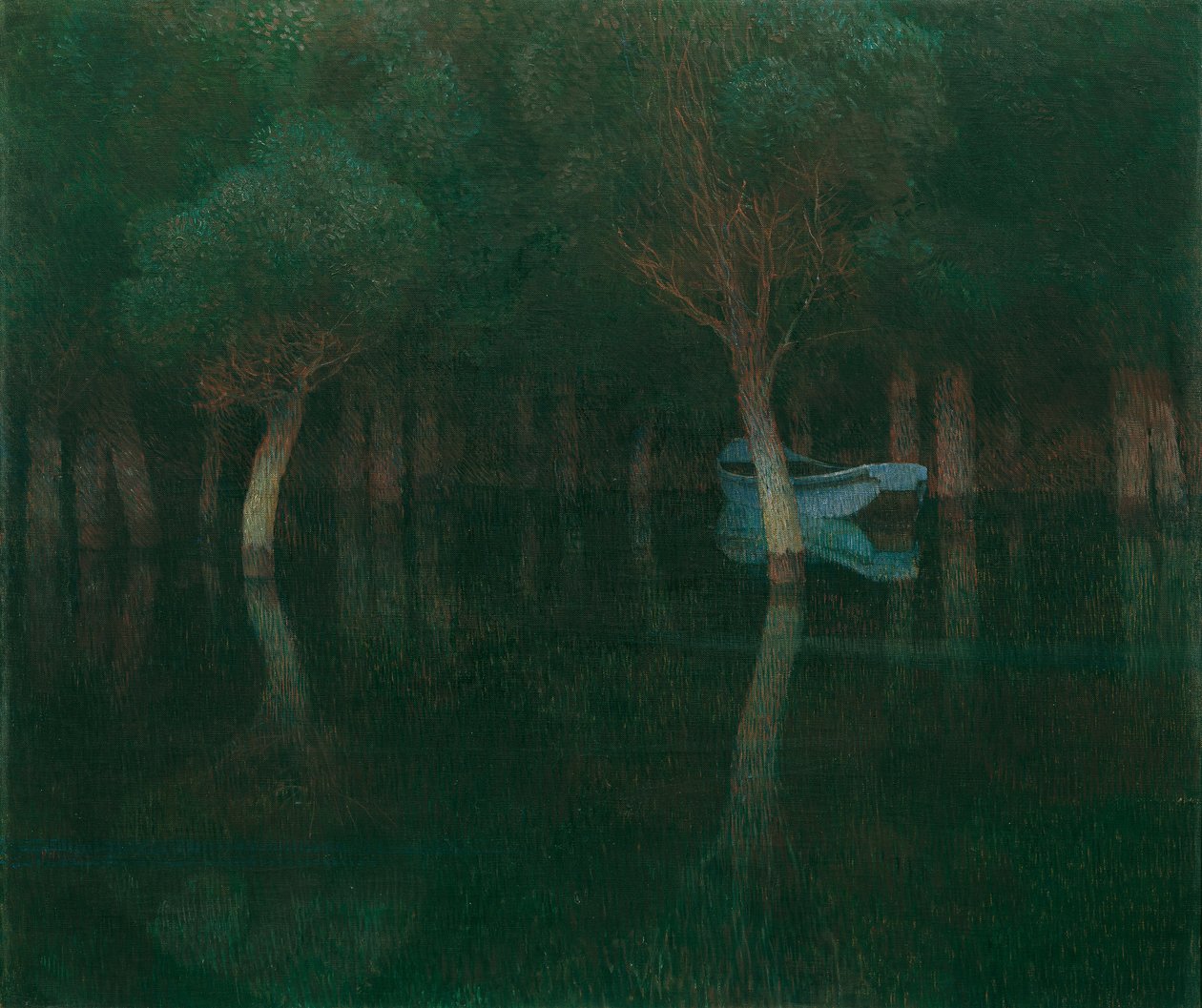 Schemering, 1900 door Carl Moll