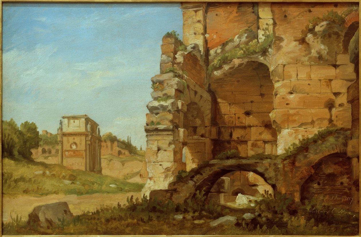 C.Morgenstern, Het Colosseum in Rome door Carl Morgenstern