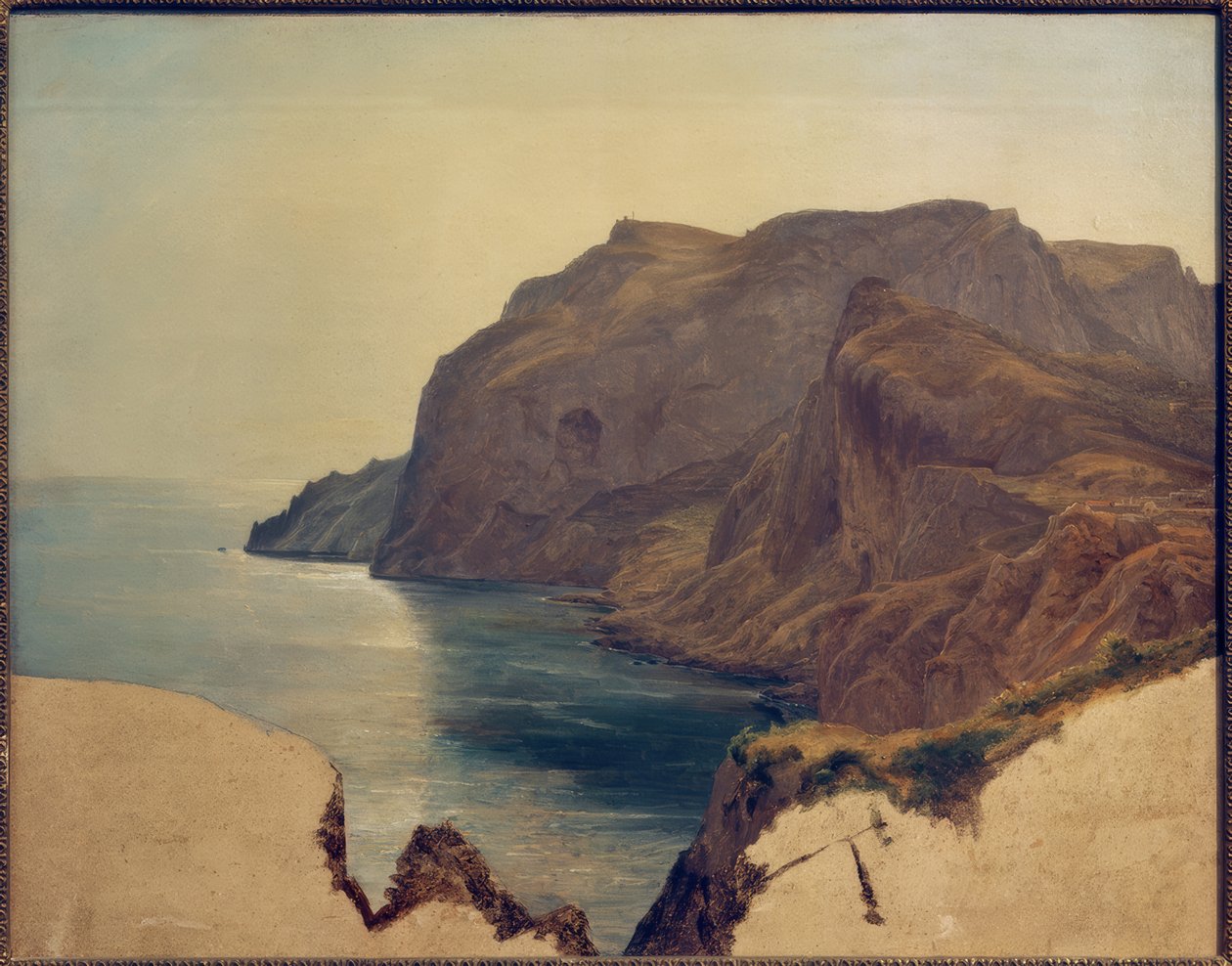 Studie van Capri bij zonsopgang door Carl Morgenstern