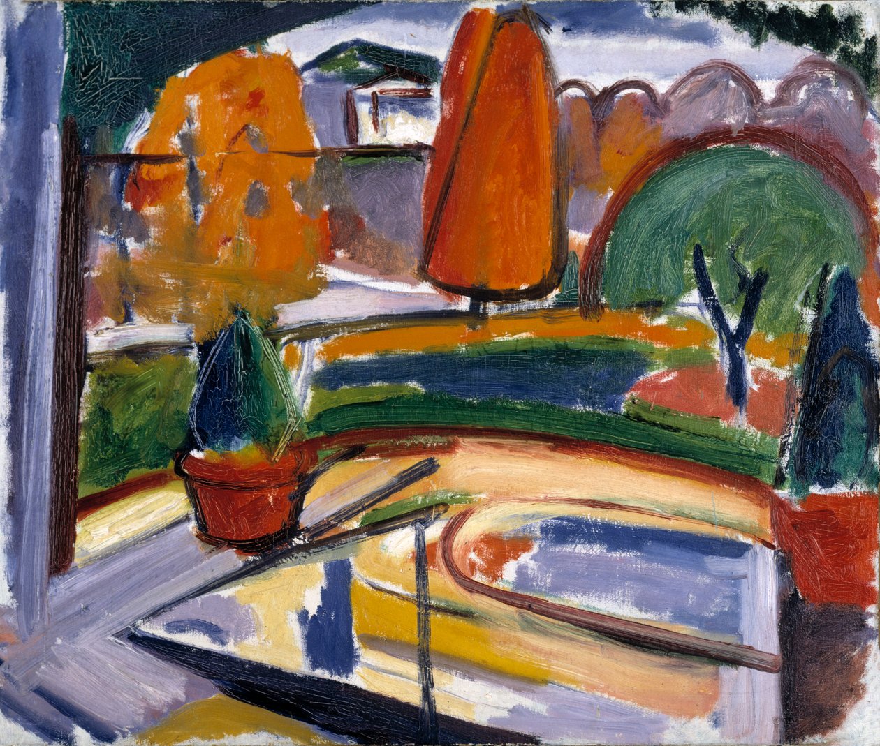 Landschap met vijver--Newman