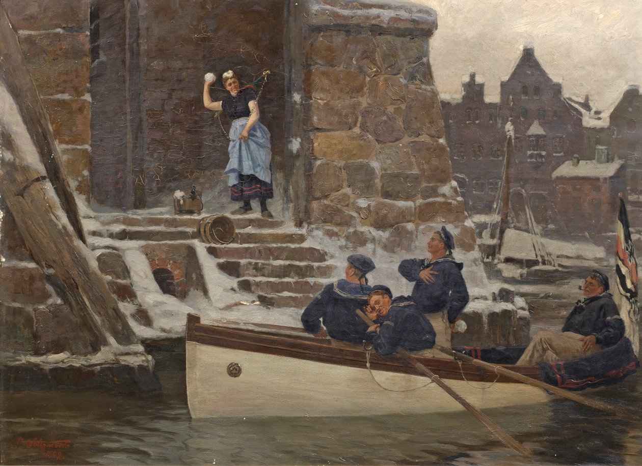 Carl Saltzmann - Vredesverzekering, 1909 door Carl Saltzmann