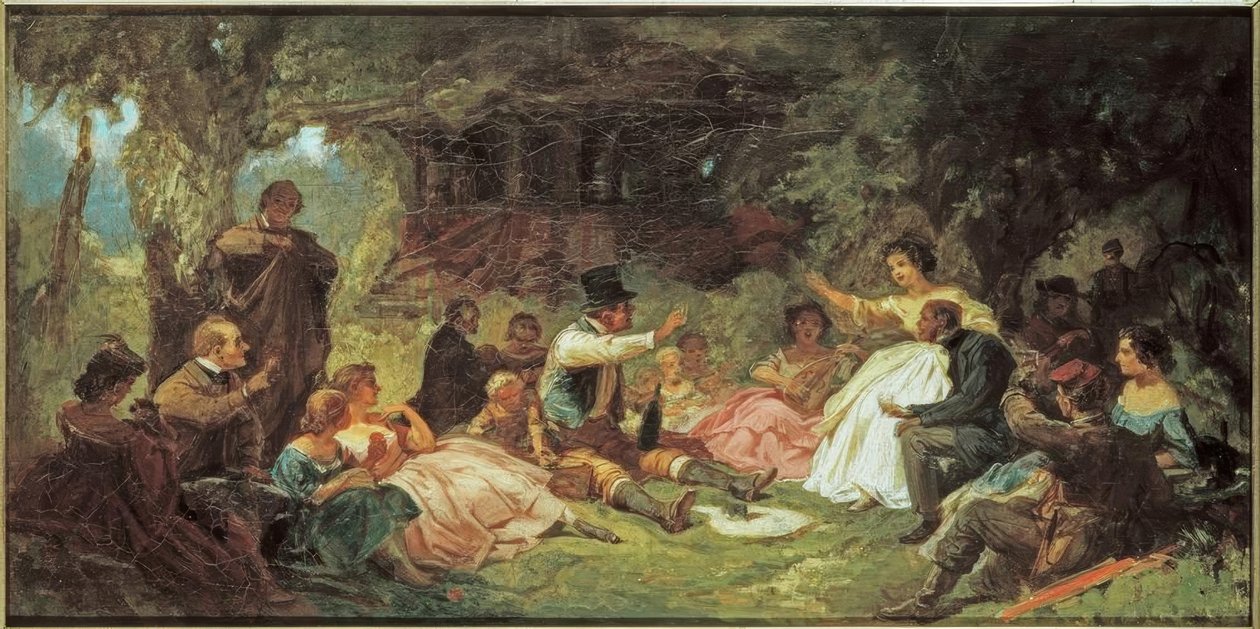 De picknick door Carl Spitzweg