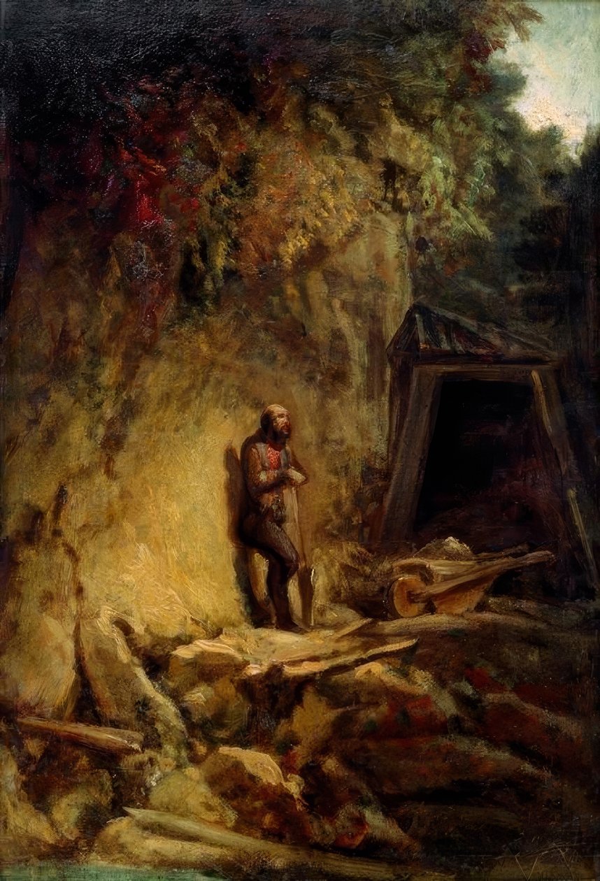 De mijnwerker door Carl Spitzweg