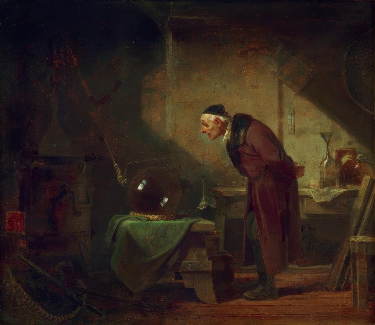 De chemicus door Carl Spitzweg