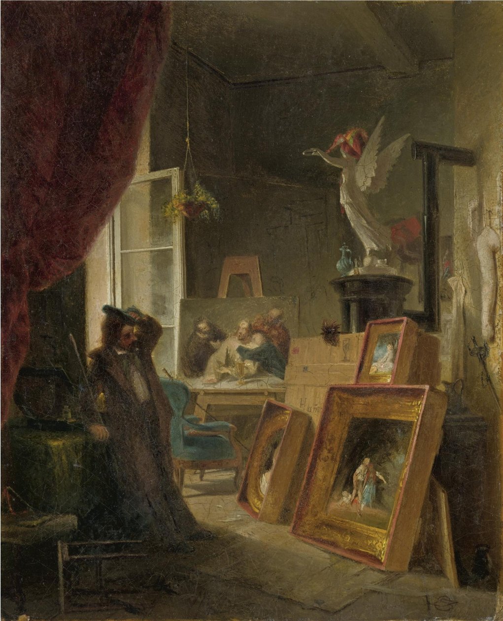 De historieschilder door Carl Spitzweg
