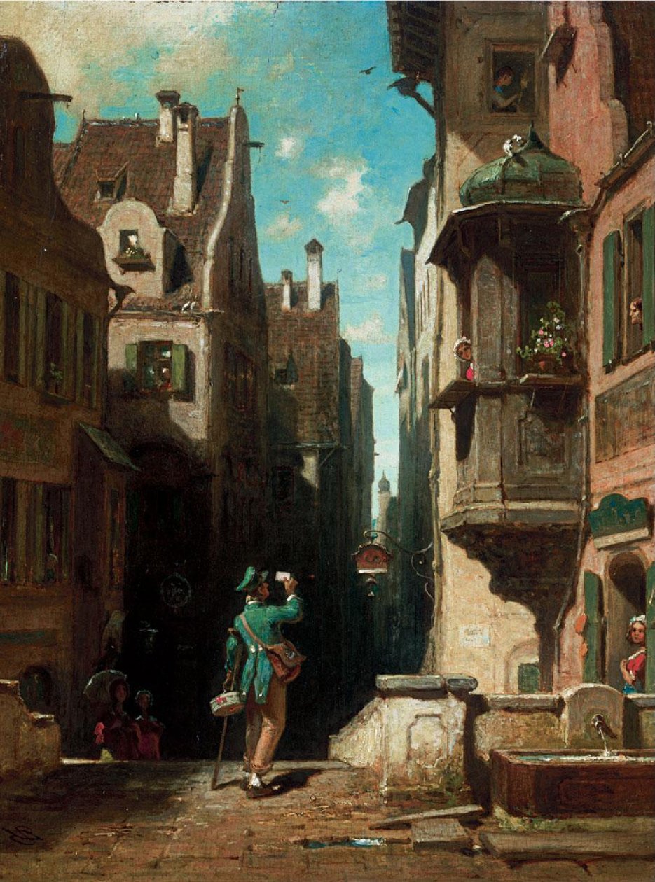 De postbode door Carl Spitzweg