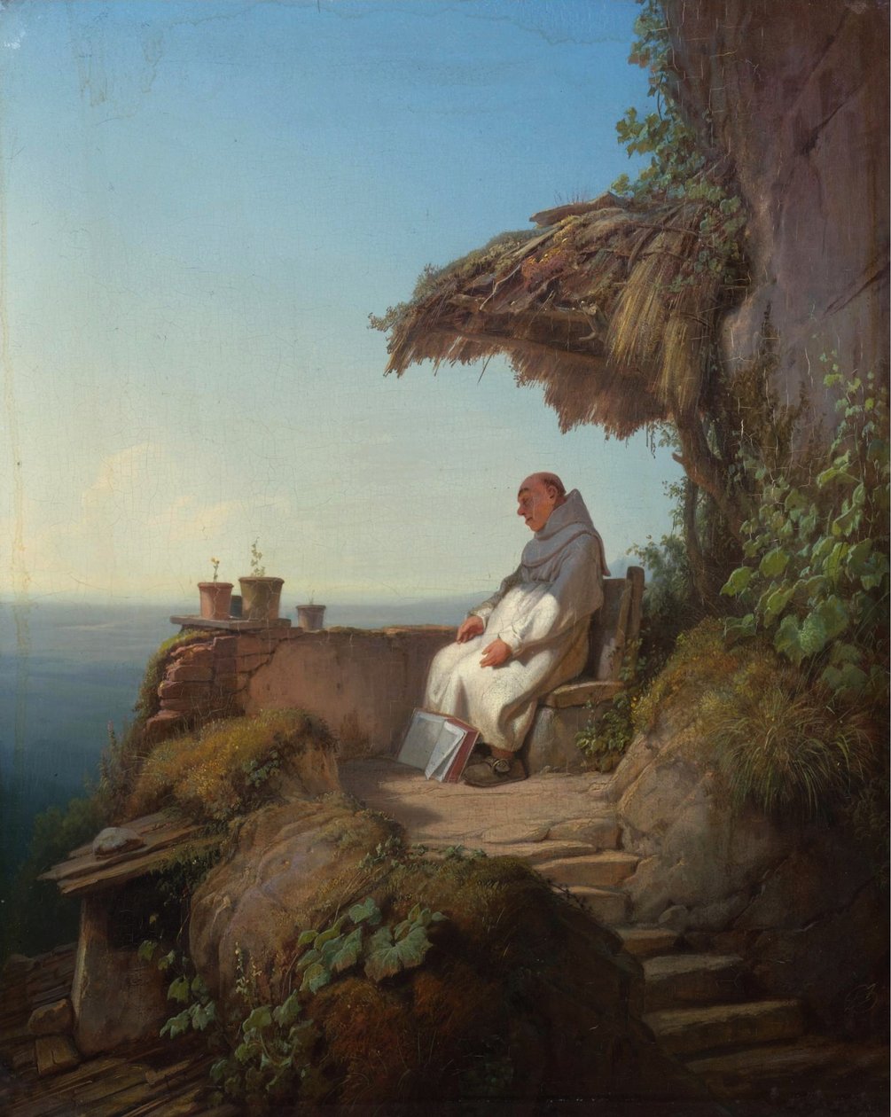 De slapende kluizenaar door Carl Spitzweg