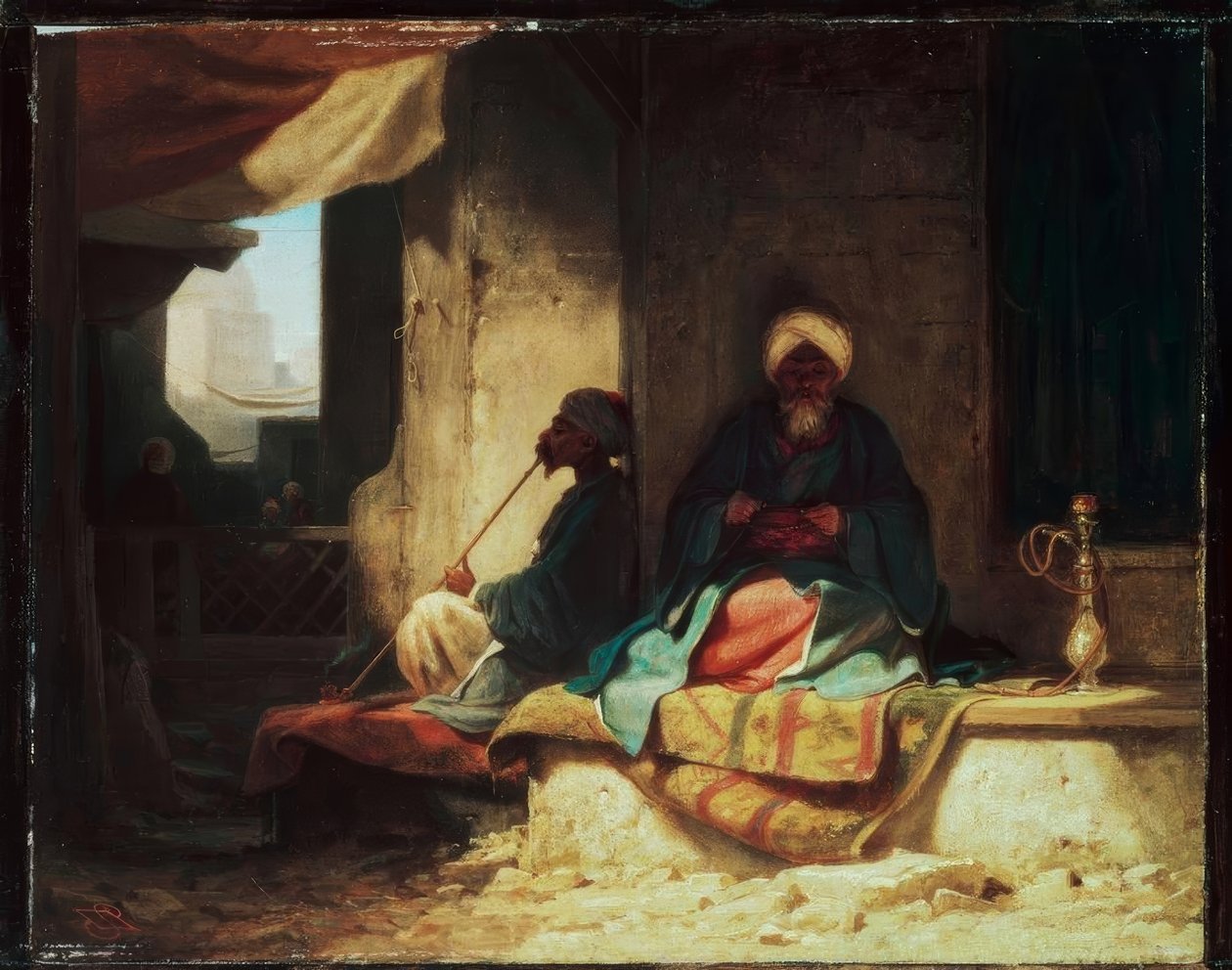 Op de Turkse bazaar door Carl Spitzweg
