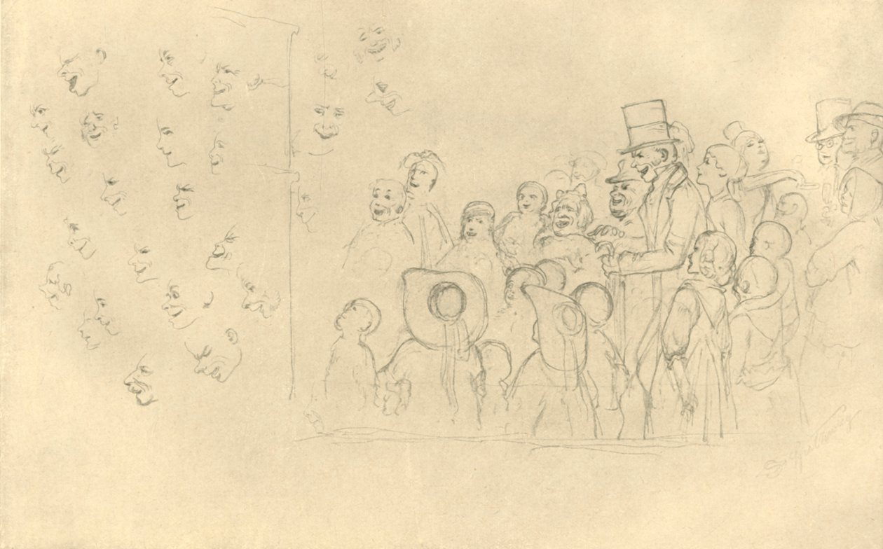 Kasperltheater II, midden-late 19e eeuw, ca. 1924 door Carl Spitzweg