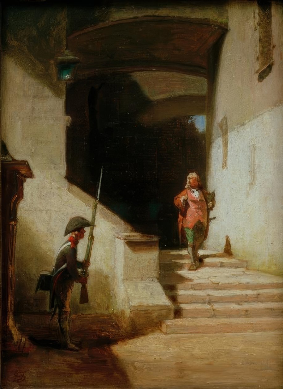 Serenissimus (Hij komt) door Carl Spitzweg