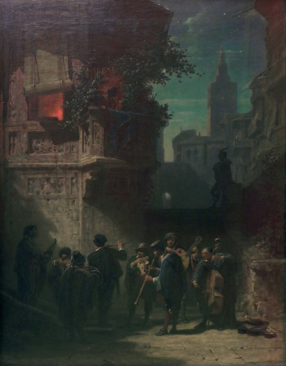 Spaanse serenade door Carl Spitzweg