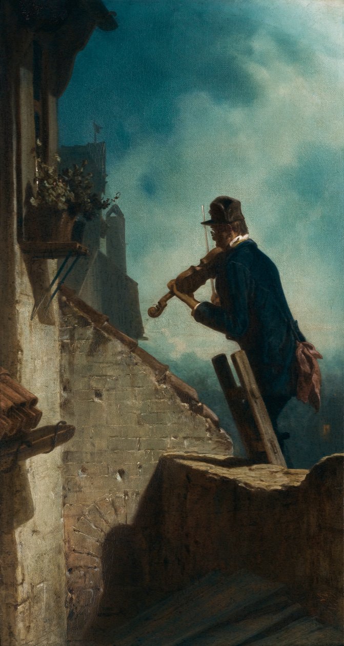 Serenade door Carl Spitzweg