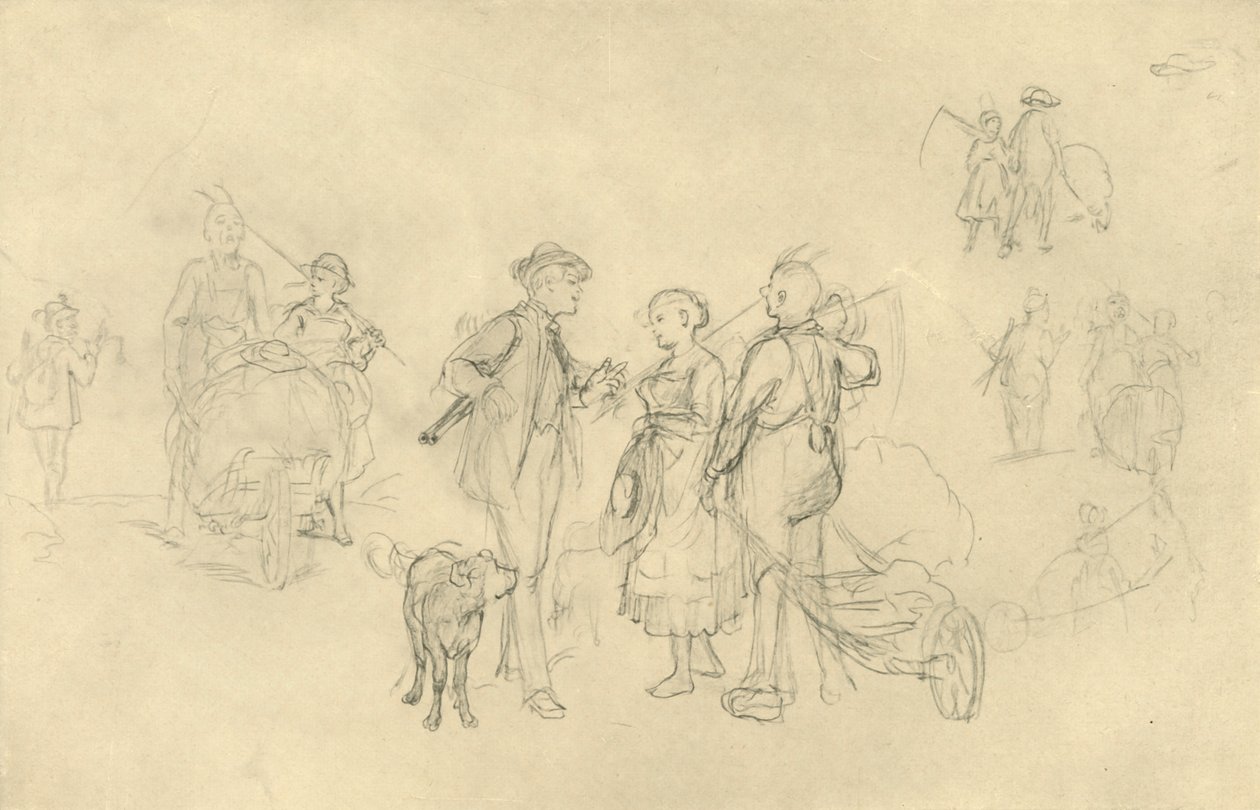 Verabredetes Rendezvous (midden-late 19e eeuw, c1924) door Carl Spitzweg