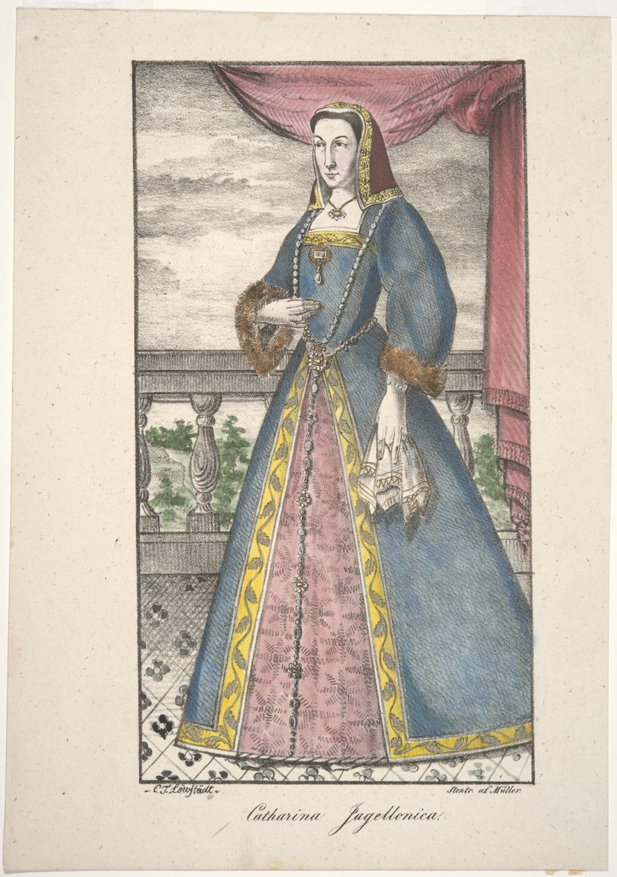 Catherine Jagellon door Carl Theodor Löwstädt