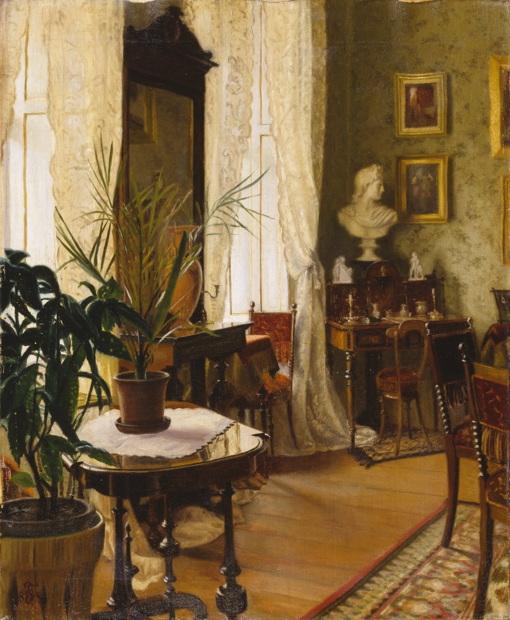 Een interieur door Carl Thomsen