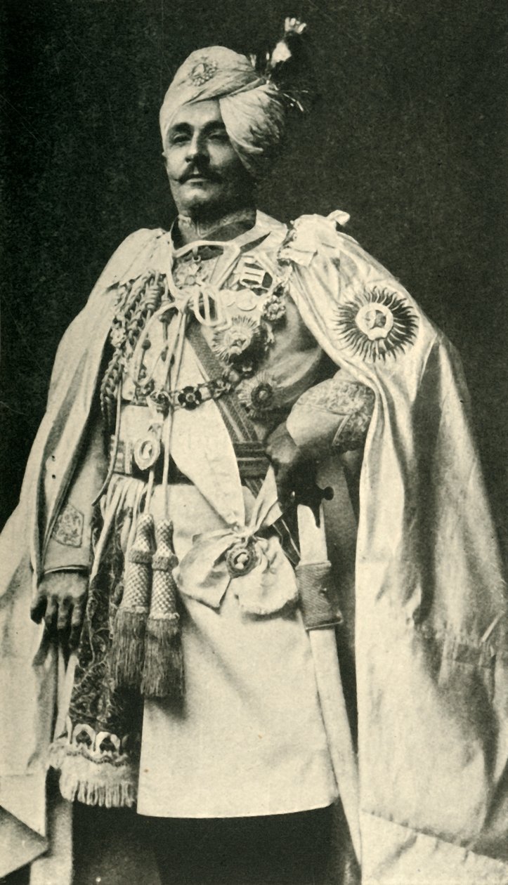 Sir Pertab Singh, laat 19e eeuw, ca. 1920 door Carl Vandyk