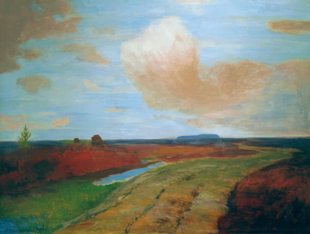 Avondstemming in het moeras door Carl Vinnen