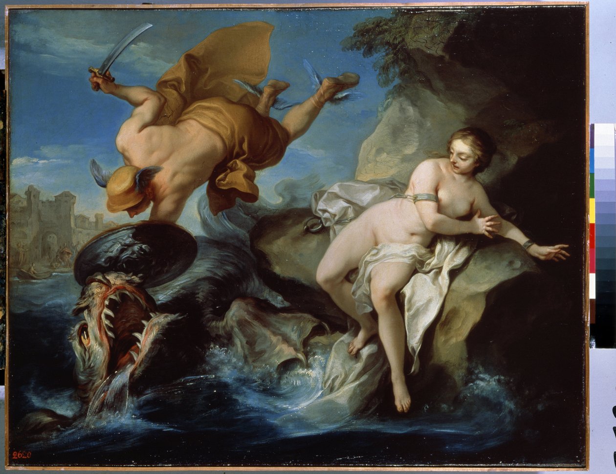 Perseus en Andromeda door Carle van Loo