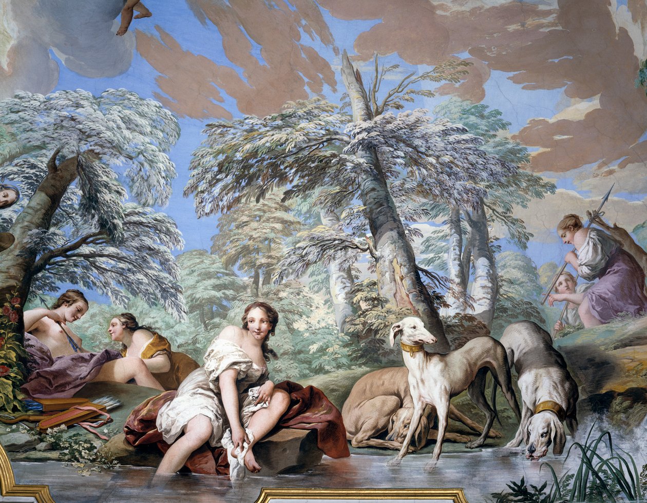 Rust van Diana door Carle van Loo