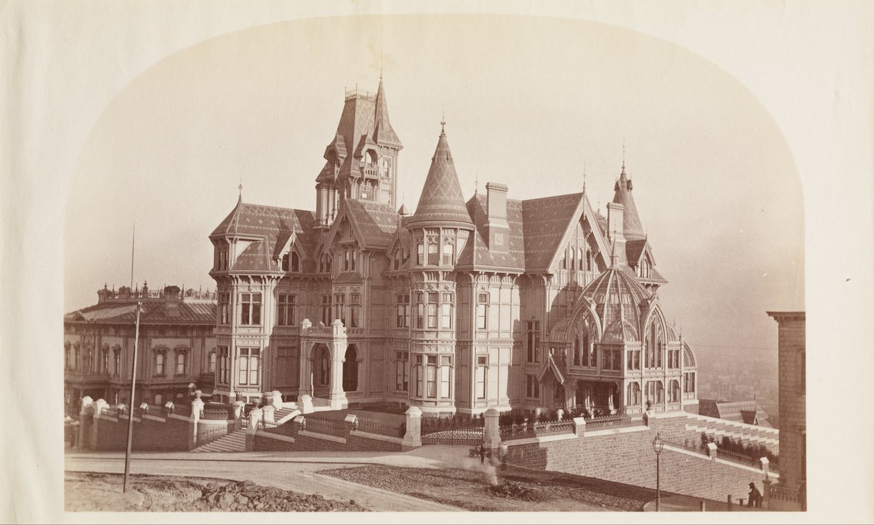 Residentie van mevrouw Hopkins, S.F. door Carleton E. Watkins