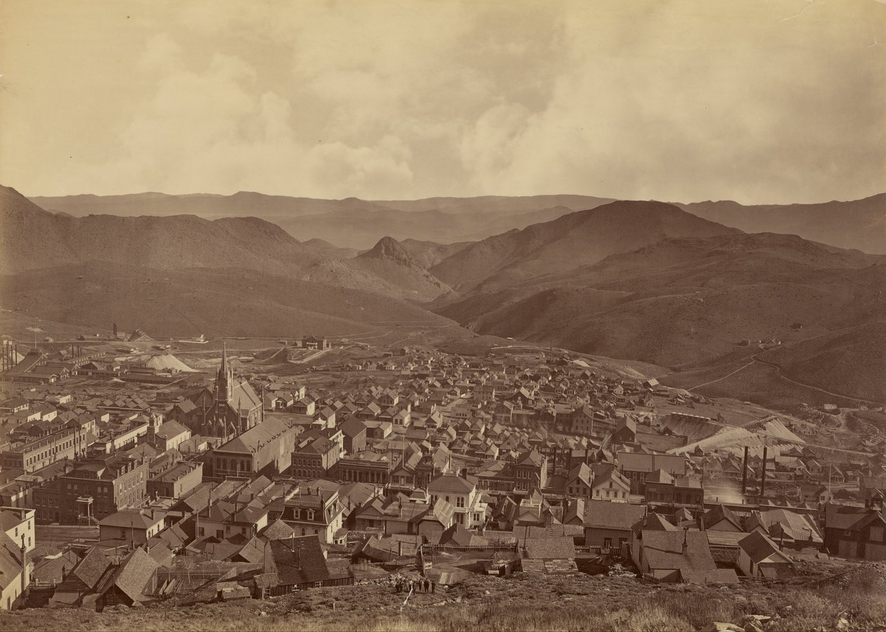 Virginia City, Nevada door Carleton E. Watkins