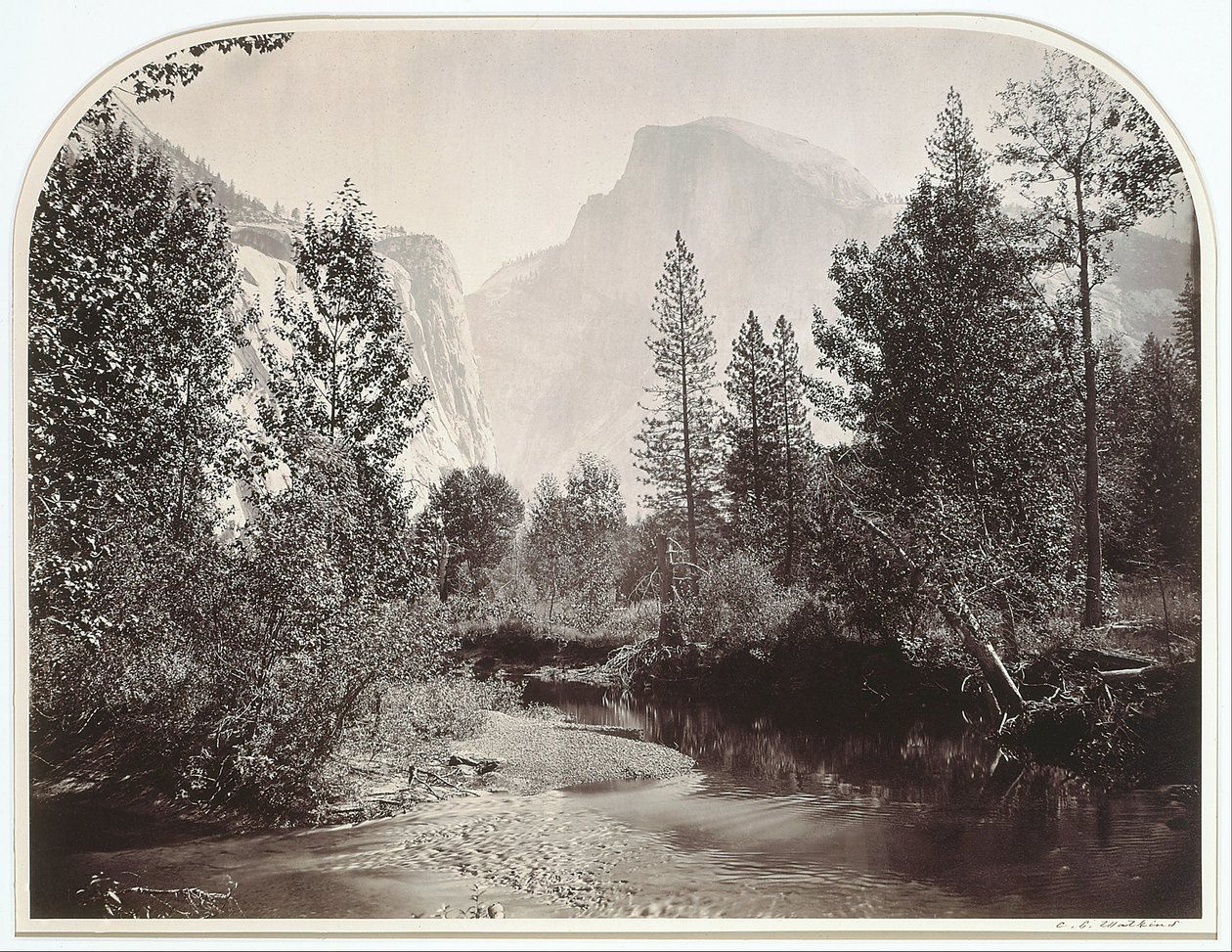 Taysayac, Half Dome, 4967 ft., Yosemite door Carleton E. Watkins