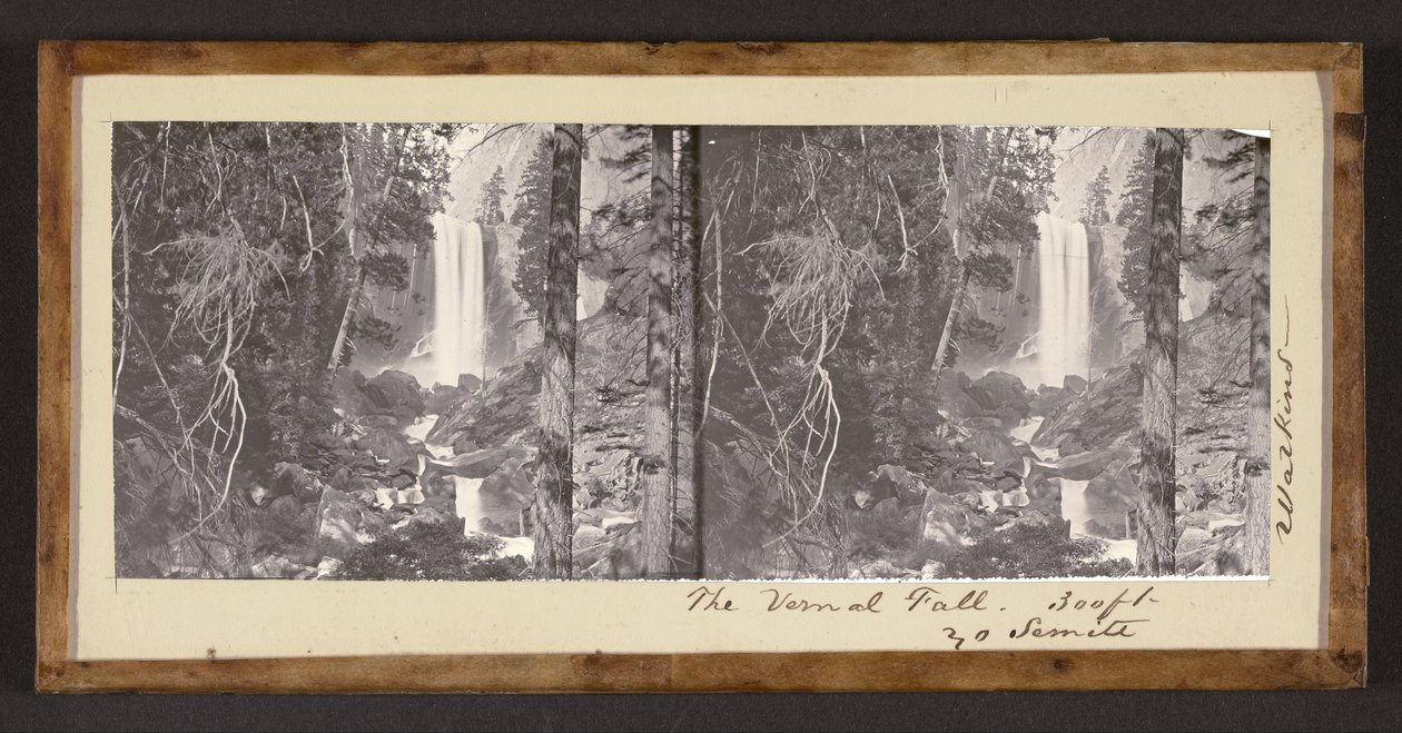 De Vernal Waterval, 300 ft. Yo Semite door Carleton E. Watkins