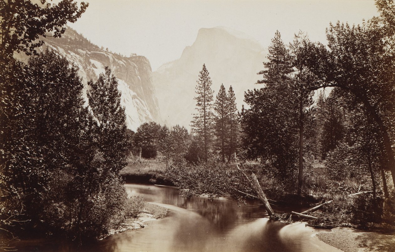 Half Dome, Yosemite, Californië door Carleton E. Watkins