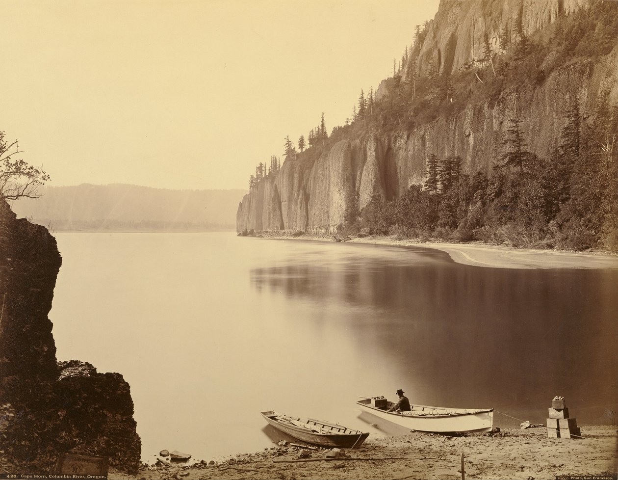 Kaap Hoorn, Columbia River, Oregon door Carleton Watkins