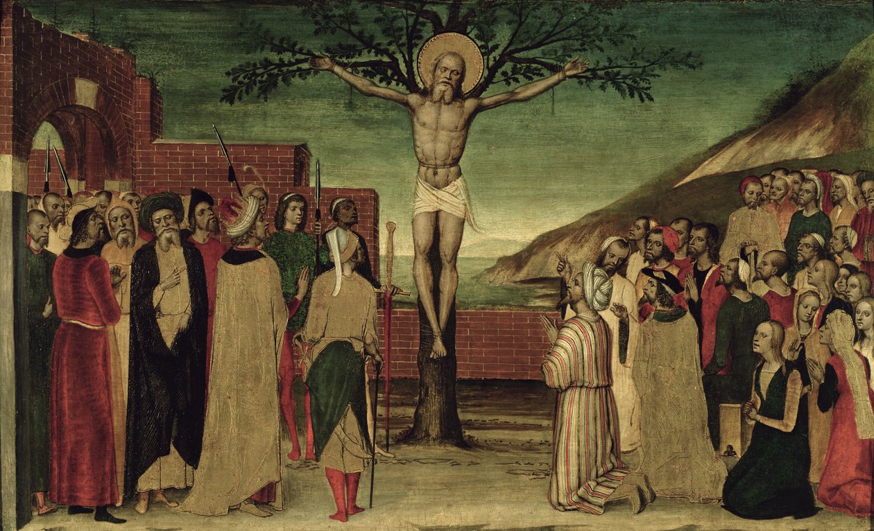 Kruisiging van St. Andreas door Carlo Braccesco
