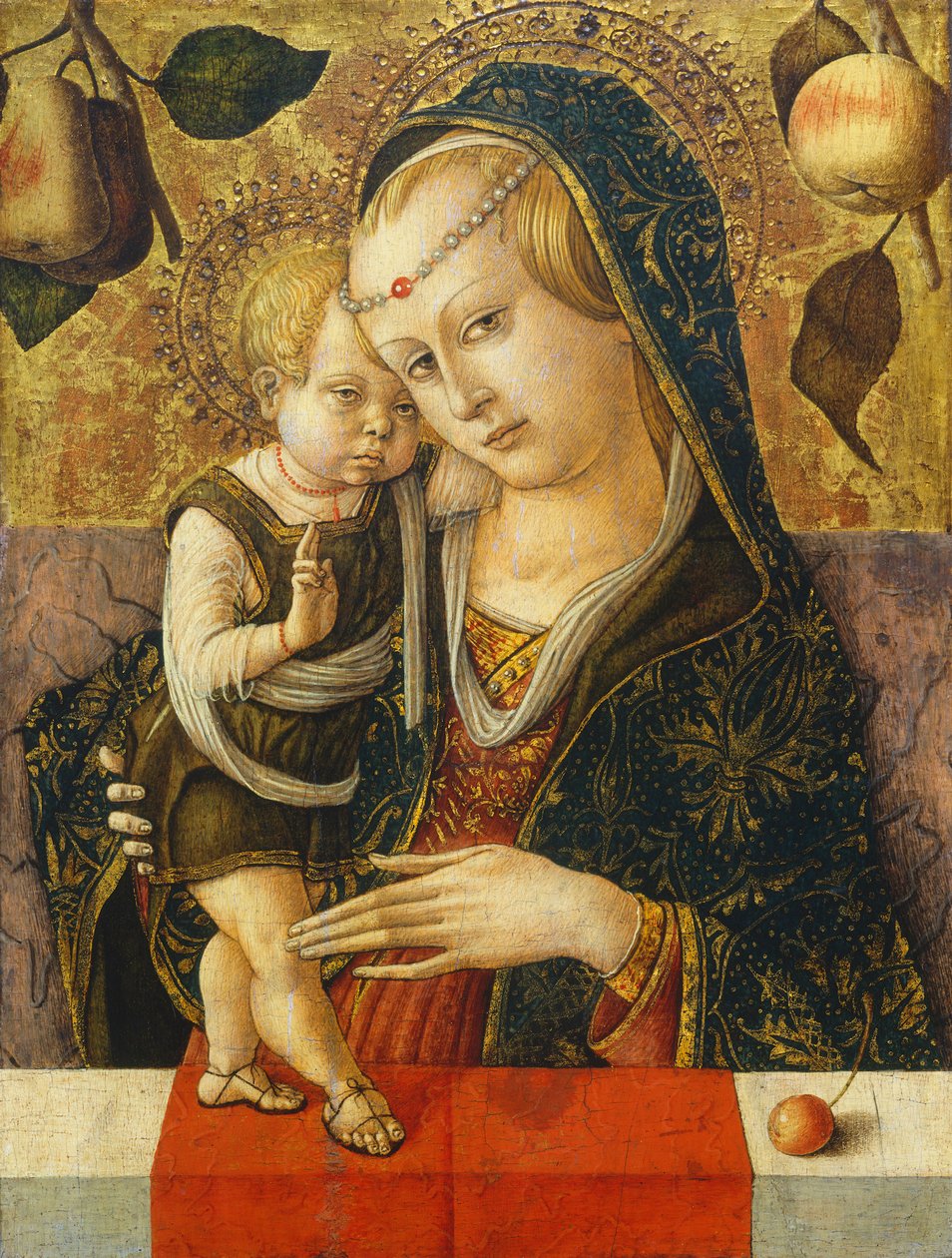 Madonna en Kind, c. 1490 door Carlo Crivelli