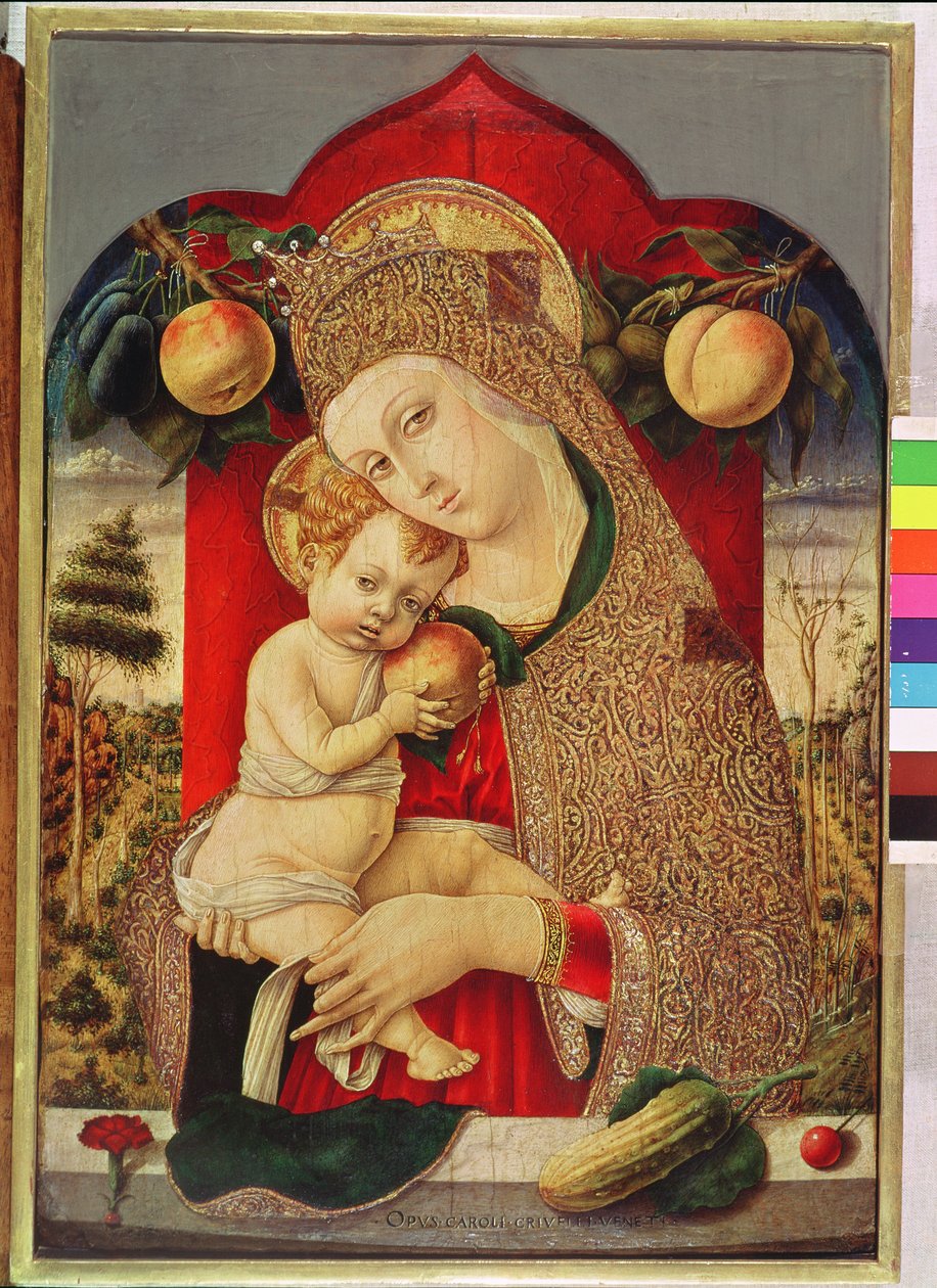 Maagd en kind door Carlo Crivelli