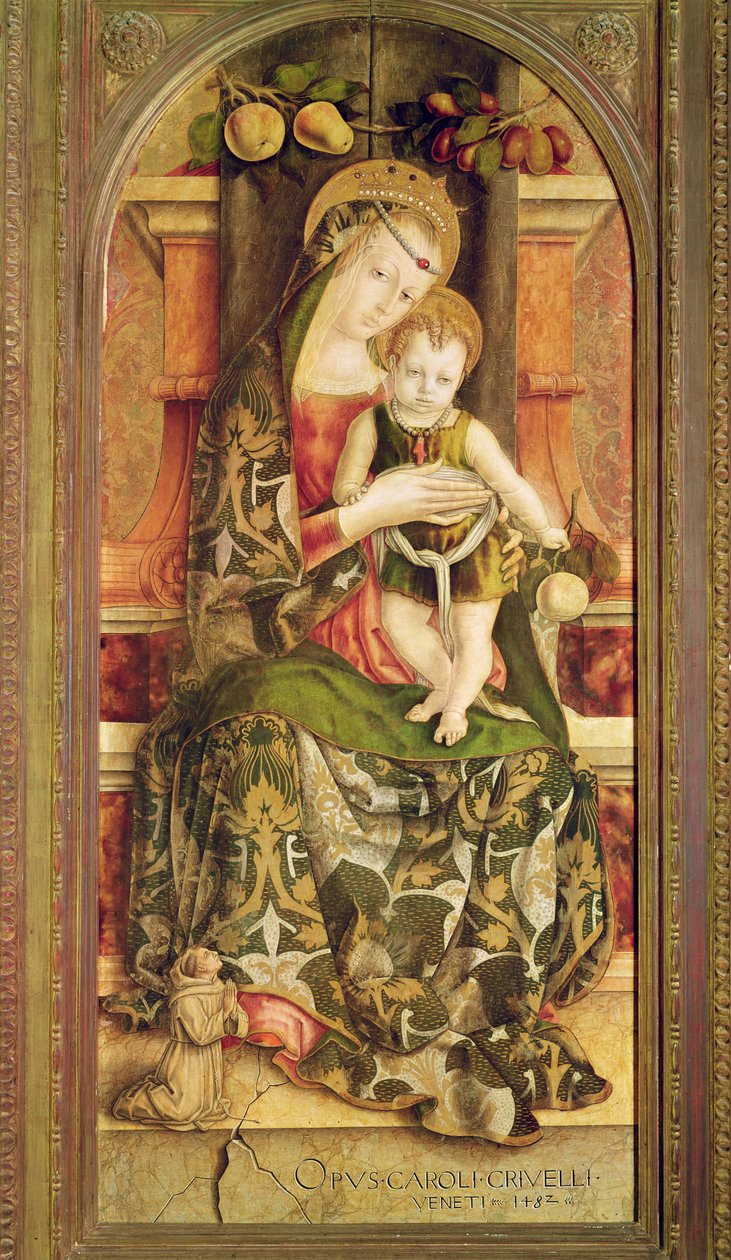 Maagd en Kind, 1482 door Carlo Crivelli