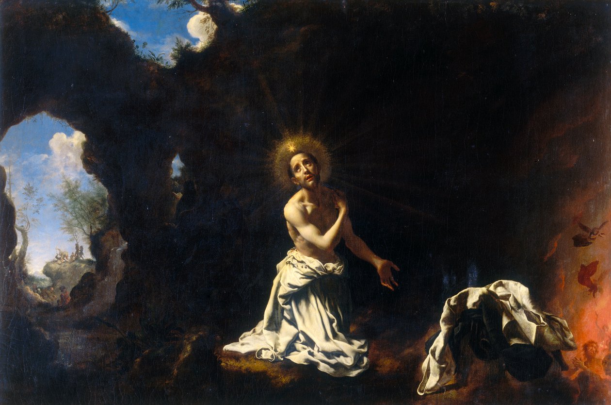 Sint Dominicus de boeteling door Carlo Dolci