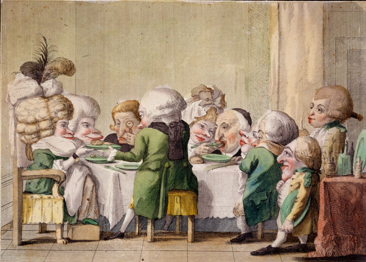 De maaltijd, c.1790 door Carlo Lasinio