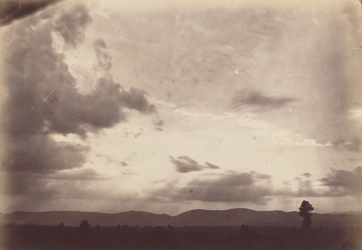 Wolkstudie, Romeinse Campagna, c. 1860 door Carlo Baldassare Simelli