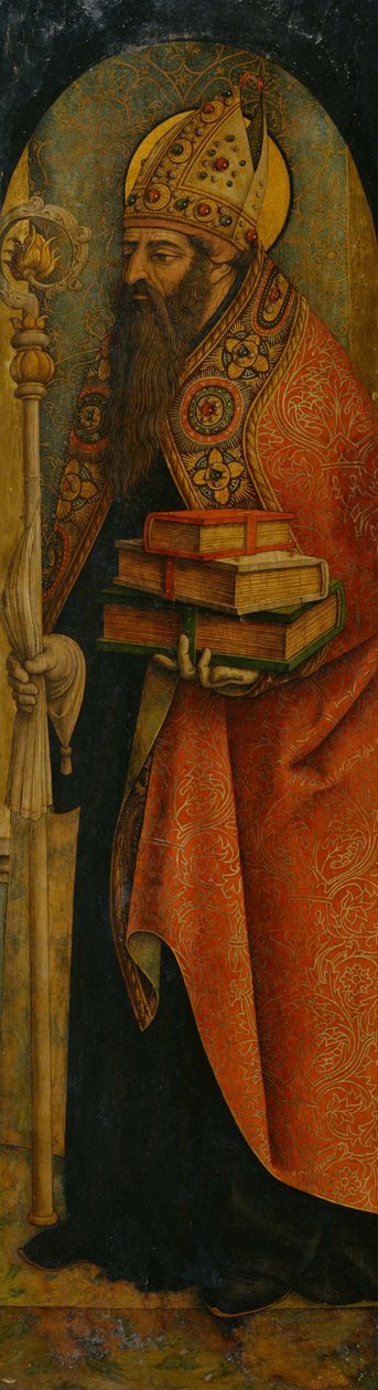 Sint Augustinus door Carlo Crivelli