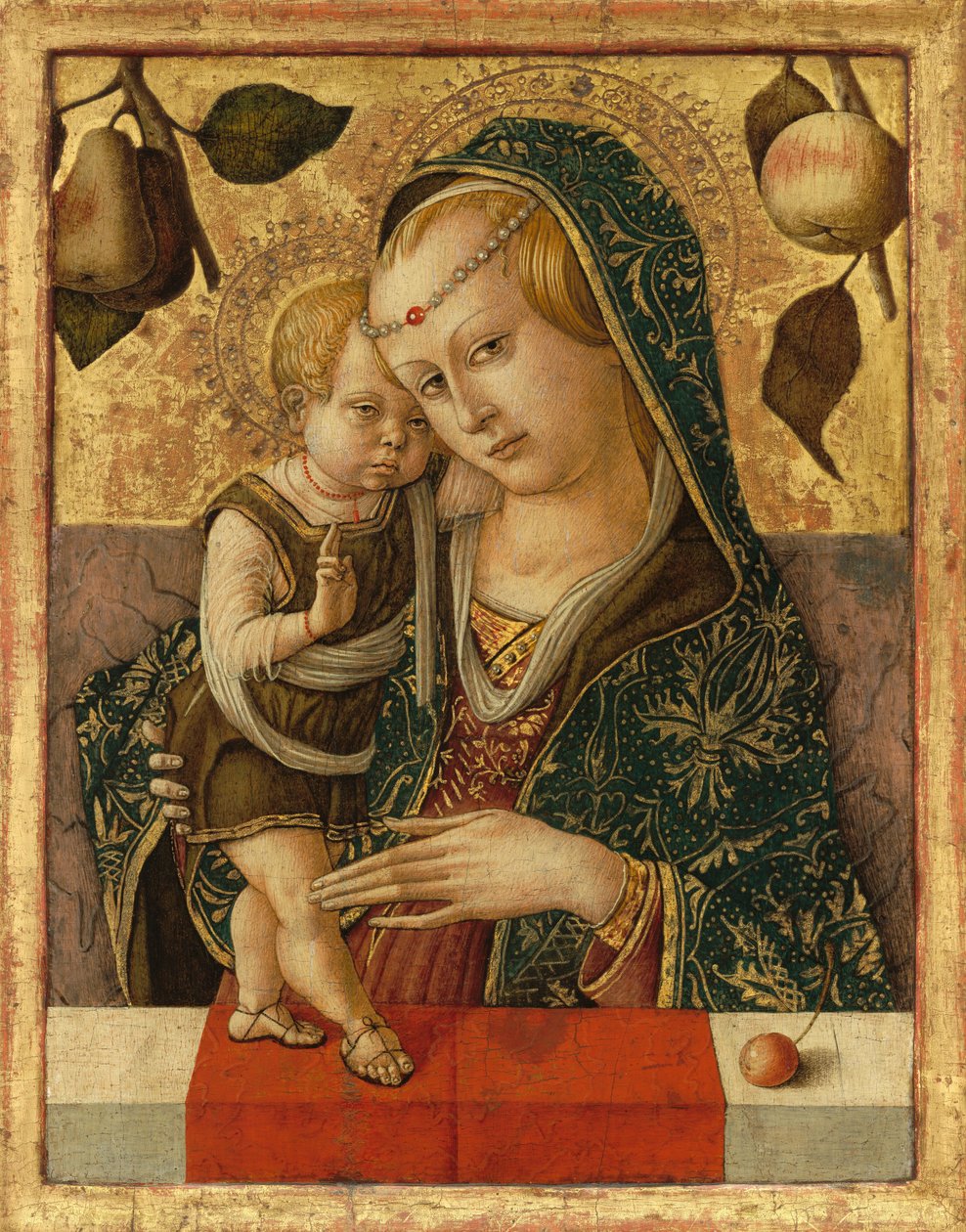 Madonna en Kind, ca. 1490 door Carlo Crivelli