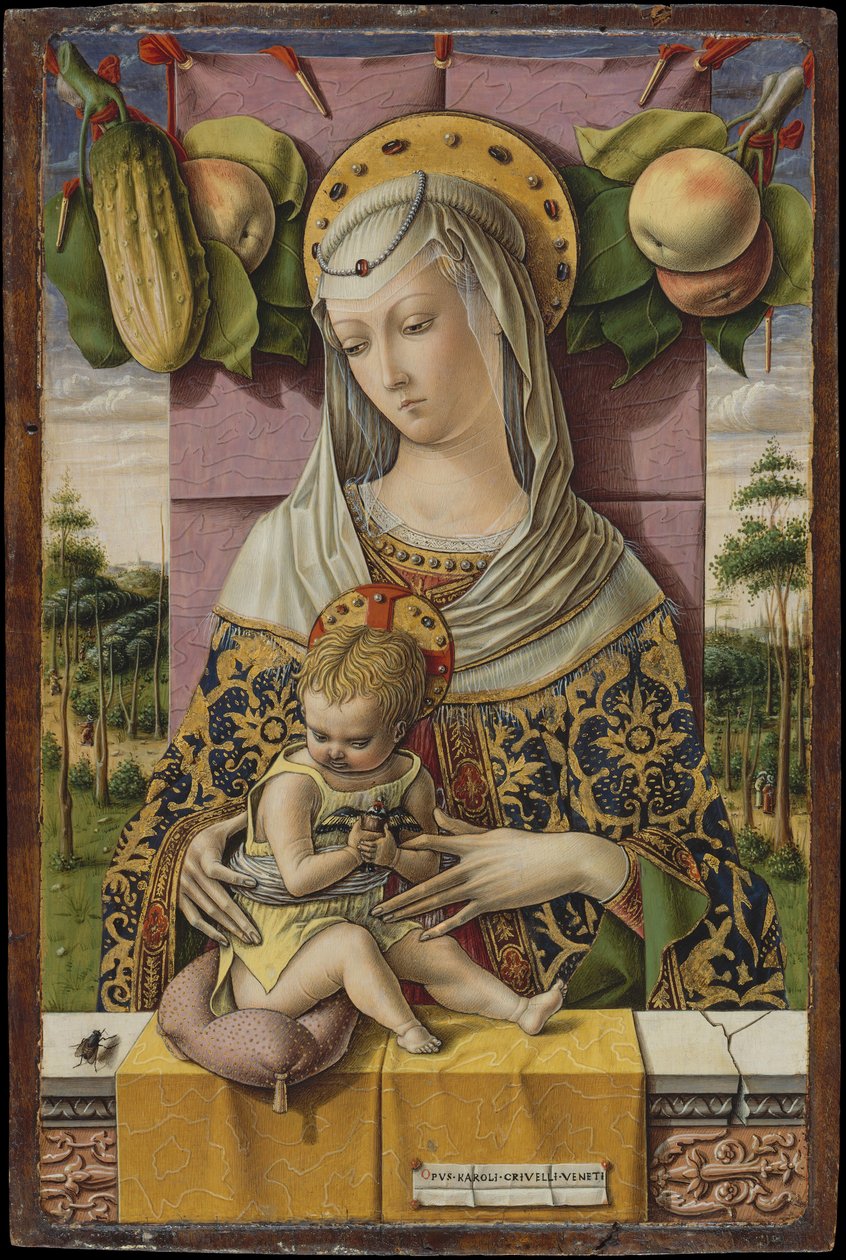 Madonna en Kind door Carlo Crivelli