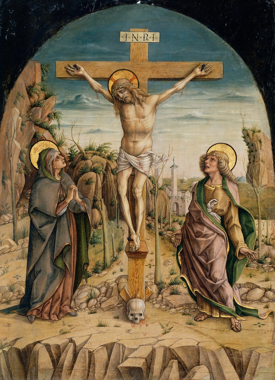 De kruisiging door Carlo Crivelli