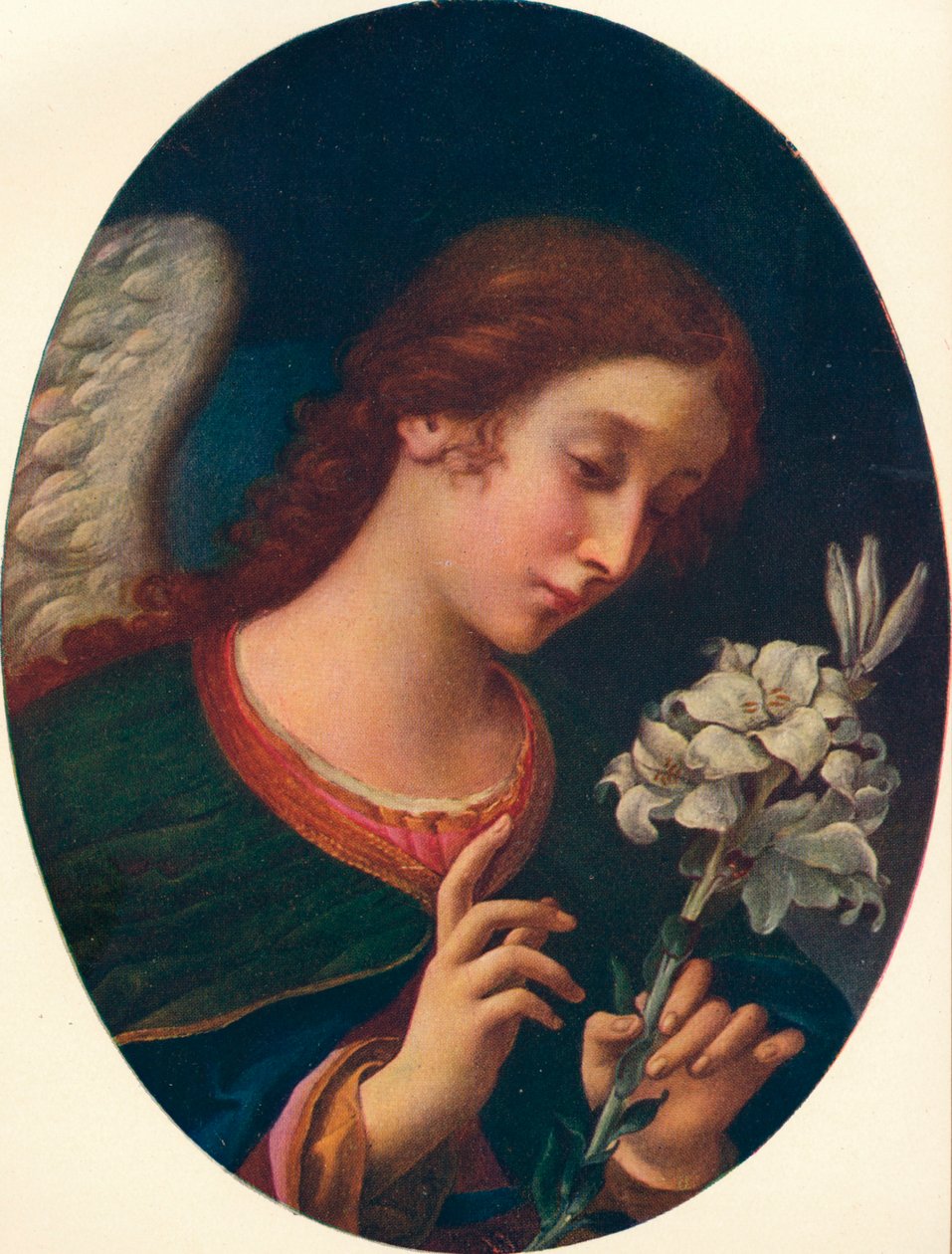 Engel van de Aankondiging, 17e eeuw door Carlo Dolci