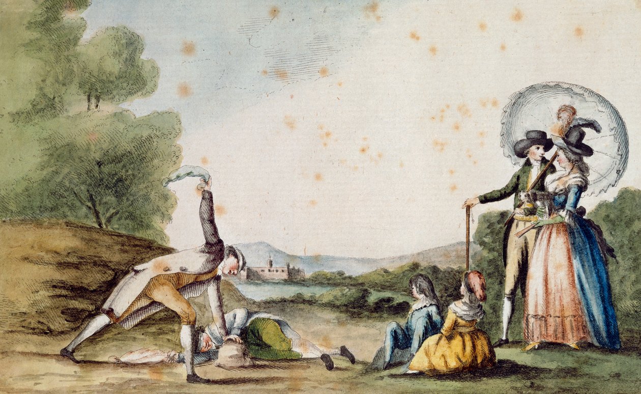 Spel van saccomazzone door Carlo Lasinio