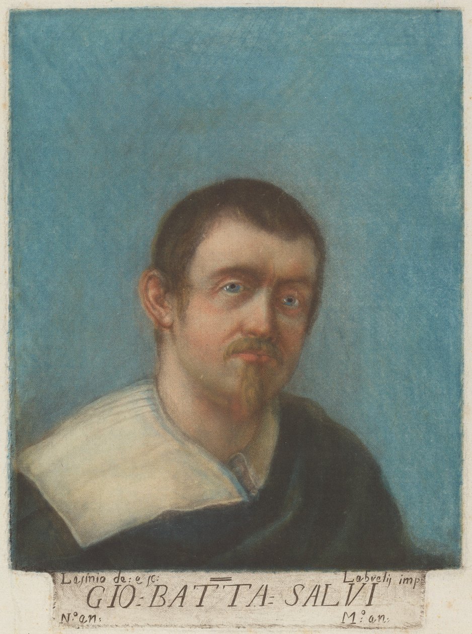Giovanni Battista Salvi (Il Sassoferrato) door Carlo Lasinio, after Sassoferrato