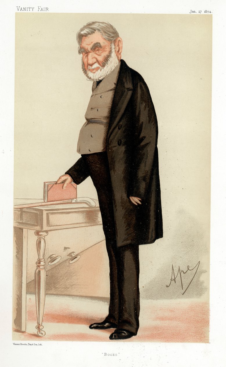 Anthony Panizzi, Italiaanse bibliograaf door Carlo Pellegrini