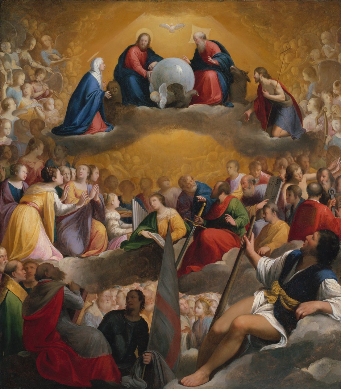 Paradijs, ca. 1598 door Carlo Saraceni